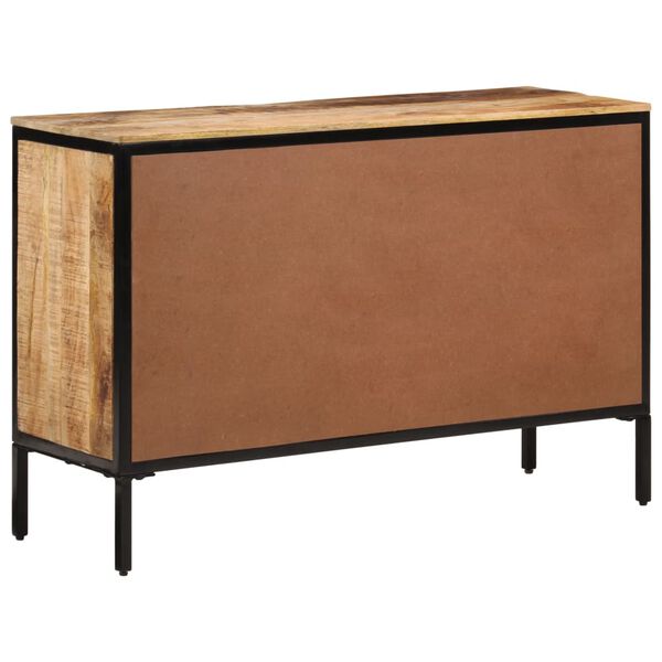 vidaXL Buffet 105x35x70 cm bois de manguier brut massif