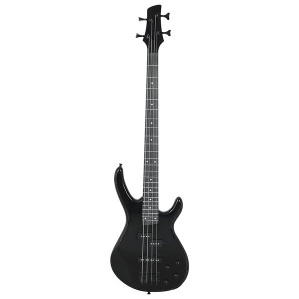 vidaXL Guitare basse électrique pour débutants avec sac noir 4/4 46"
