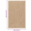 vidaXL Tapis ZIZUR beige 160x230 cm aspect de jute int&eacute;rieur ext&eacute;rieur