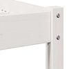 vidaXL Cadre de lit Blanc 208.6 x 157.6 x 69.4 cm Pin massif