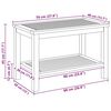 vidaXL Table d'appoint Marron 70 x 40 x 45 cm Bois d'Acacia Massif
