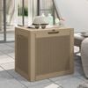 vidaXL Bo&icirc;te de stockage de jardin marron clair 55,5x43x53 cm PP