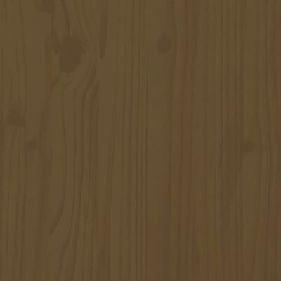 vidaXL Cadre de lit Marron miel Bois de pin massif 140x190 cm