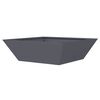 vidaXL Cache-pot de jardin 5 pcs Anthracite 50 x 50 x 15 cm