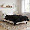 vidaXL Duvet d'hiver Matelass&eacute; Noir 140 x 220 cm Microfibre