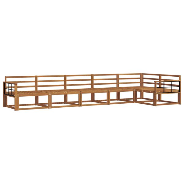 vidaXL Ensemble de canap&eacute;s d'ext&eacute;rieur 6 pcs Naturel