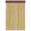 vidaXL Banc à chaussures et coussin Chêne sonoma Bois d'ingénierie