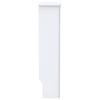 vidaXL Cache-radiateur MDF Blanc 78 cm