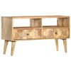 vidaXL Meuble TV 90x30x50 cm Bois de manguier solide