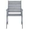 vidaXL Ensemble &agrave; manger de jardin 5 pcs Gris Bois d'acacia massif
