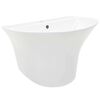 vidaXL Lavabo Blanc 56 x 48 x 42 cm C&eacute;ramique &Eacute;maill&eacute;e