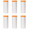 vidaXL Tapis de protection avec bande adh&eacute;sive 6 pcs 210 x 2000 cm
