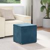 vidaXL Tabouret Bleu 41 x 41 x 40 cm Velours et Bois Composite
