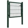 vidaXL Portillon Acier Vert 105x150 cm