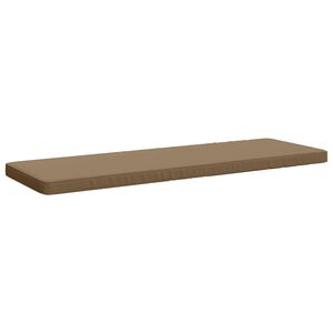 vidaXL Coussin de banc 1 pi&egrave;ce VUGHT 100 % polyester Taupe