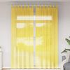 vidaXL Rideaux en voile avec boucles 2 pcs jaune 140x260 cm