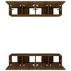 vidaXL Meubles TV 4 pcs ch&ecirc;ne marron 80x30x30 cm bois ing&eacute;nierie