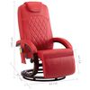 vidaXL Fauteuil de massage TV inclinable rouge similicuir