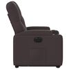 vidaXL Fauteuil inclinable &eacute;lectrique marron fonc&eacute; tissu
