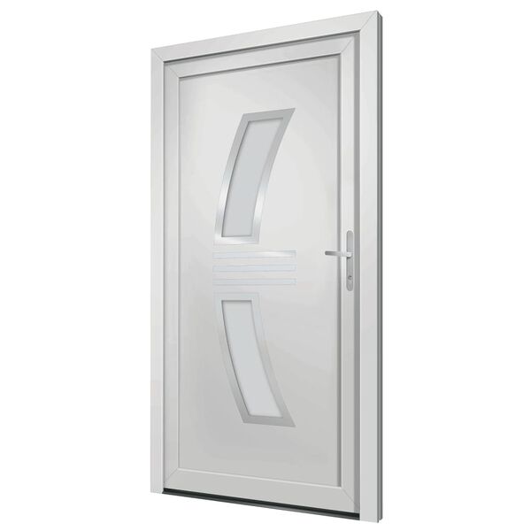 vidaXL Porte d'entr&eacute;e Blanc 108x208 cm PVC