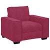 vidaXL Ensemble de canap&eacute;s 3 pcs avec coussins Rouge bordeaux Velours