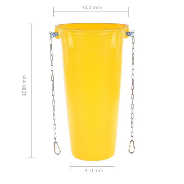 vidaXL 10 pcs Goulottes de d&eacute;bris 10,8 m