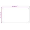 vidaXL Dosseret de cuisine couleur Lait 90x50 cm Verre tremp&eacute;