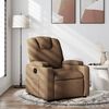 vidaXL Fauteuil inclinable Marron Tissu