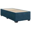 vidaXL Sommier &agrave; lattes de lit avec matelas bleu 80x200 cm velours