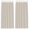 vidaXL Rideau en Voile 2 pc Couleur sable 245 x 140 cm Polyester