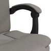 vidaXL Fauteuil inclinable de bureau Taupe Tissu