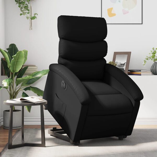 vidaXL Fauteuil inclinable électrique noir similicuir