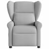 vidaXL Fauteuil de massage inclinable électrique gris nuage tissu