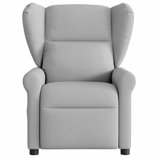 vidaXL Fauteuil de massage inclinable électrique gris nuage tissu