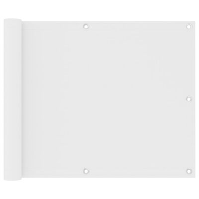 vidaXL Écran de balcon Blanc 75x300 cm Tissu Oxford