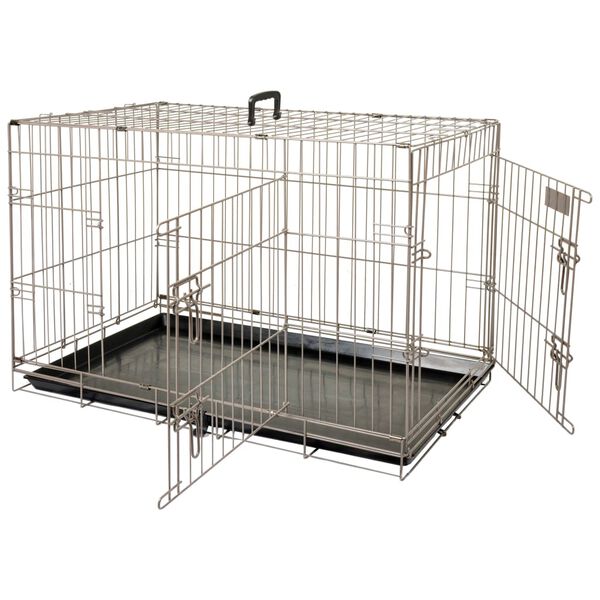FLAMINGO Cage pour animaux Ebo Marron m&eacute;tallis&eacute; 77 x 47 x 55 cm 517581
