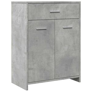 vidaXL Armoire de salle de bain Gris b&eacute;ton 60x33x80 cm Agglom&eacute;r&eacute;