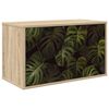 vidaXL Meuble TV mural ELBURG 69 x 33 x 40 cm Ch&ecirc;ne Sonoma