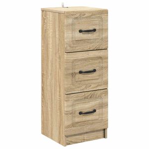 vidaXL Armoire &agrave; tiroirs Ch&ecirc;ne Sonoma 33 x 34,5 x 87 cm