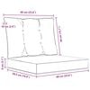 vidaXL Coussin de canap&eacute; d'ext&eacute;rieur 2 pcs color&eacute; Polyester
