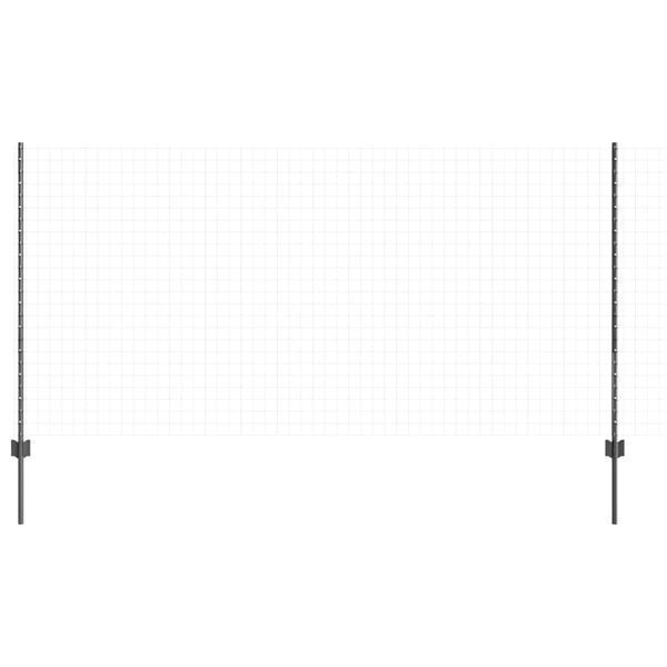 vidaXL Poteau de cl&ocirc;ture. 11 pcs Gris 120 cm Acier