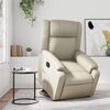 vidaXL Fauteuil inclinable &eacute;lectrique cr&egrave;me similicuir
