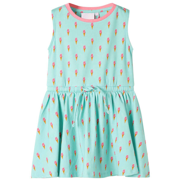 Robe pour enfants avec cordon de serrage menthe claire 116