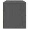 vidaXL Table de chevet murale Gris 50x36x40 cm