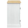 vidaXL Armoire d'&eacute;vier avec &eacute;tag&egrave;re Blanc 73 x 33 x 60 cm Pin massif