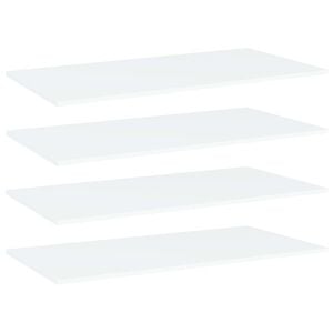 vidaXL Panneaux de biblioth&egrave;que 4 pcs blanc bois d&rsquo;ing&eacute;nierie