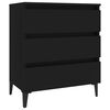 vidaXL Buffet Noir 60x35x69 cm Bois d&rsquo;ing&eacute;nierie