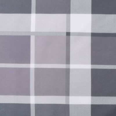 vidaXL Coussin de palette motif à carreaux gris 60x40x12 cm tissu