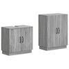 vidaXL Ensemble de 2 meubles de salle de bain HOORN Sonoma gris