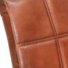 vidaXL Chaises &agrave; manger cantilever lot de 2 marron cuir v&eacute;ritable